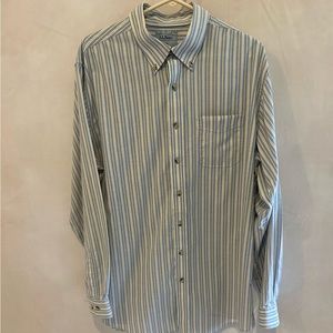 L.L. Bean Oxford Stripe Shirt.